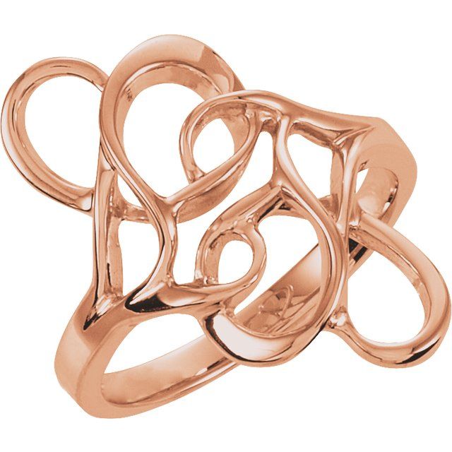 14k Rose Freeform Ring