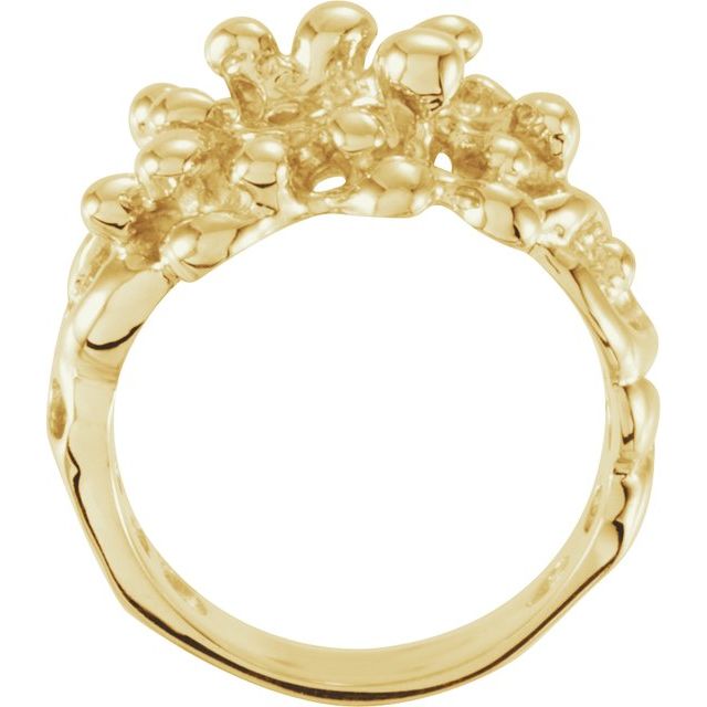 14k Yellow Nugget Ring