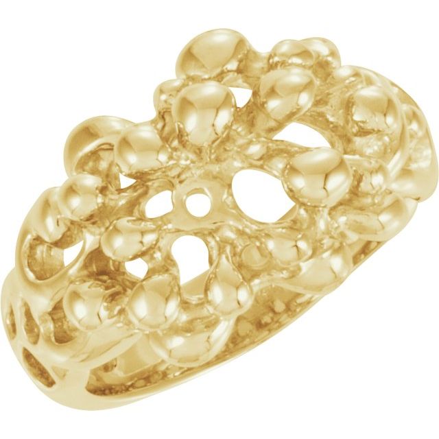 14k Yellow Nugget Ring