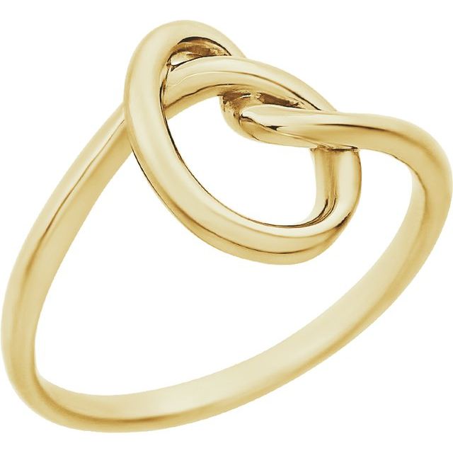 14k Yellow Knot Ring