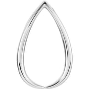 14K White Freeform Pendant