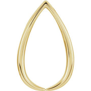 14K Yellow Freeform Pendant