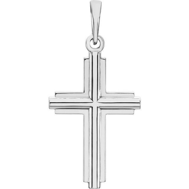 Platinum Cross Pendant