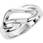 14K White Freeform Ring