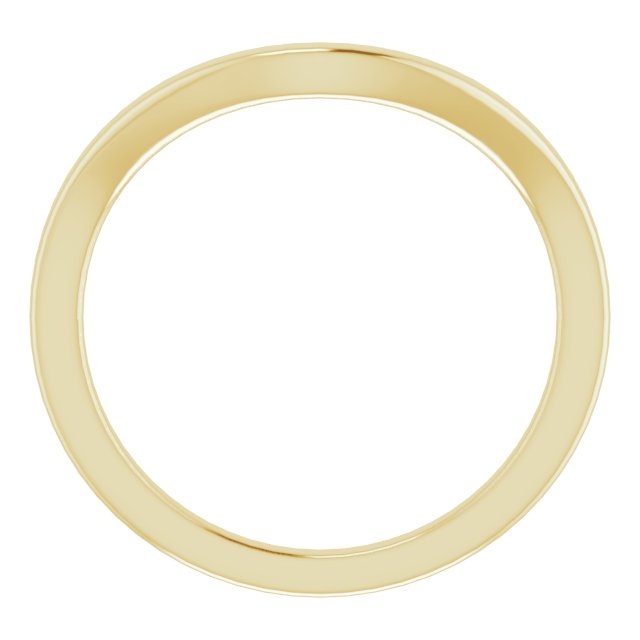 14k Yellow Band For 8.8 Mm Round Ring