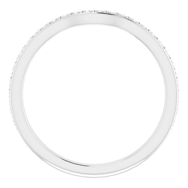 14K White 1/5 CTW Diamond Band