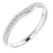 14K White 1/5 CTW Diamond Band