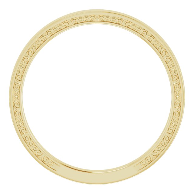 14k Yellow 2 Mm Sculptural Band
