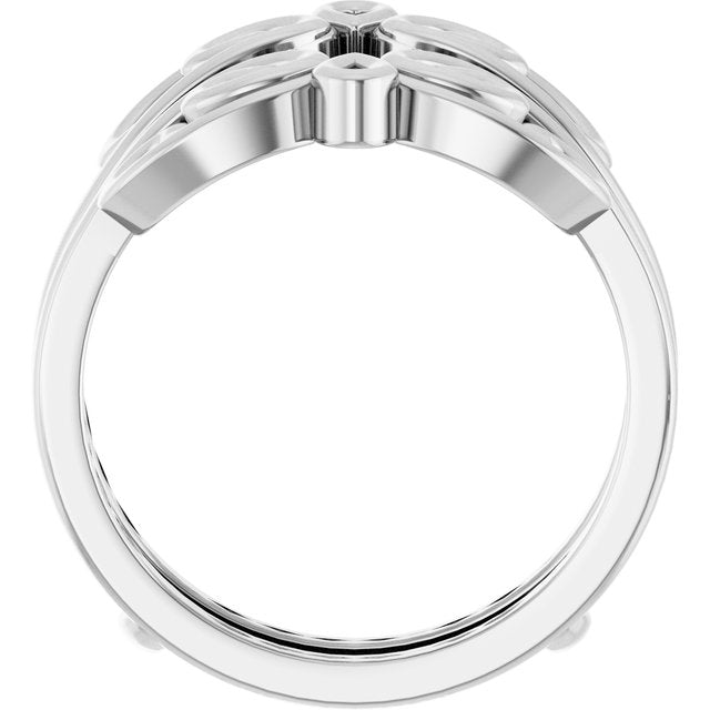 14k White Bridal Ring Guard