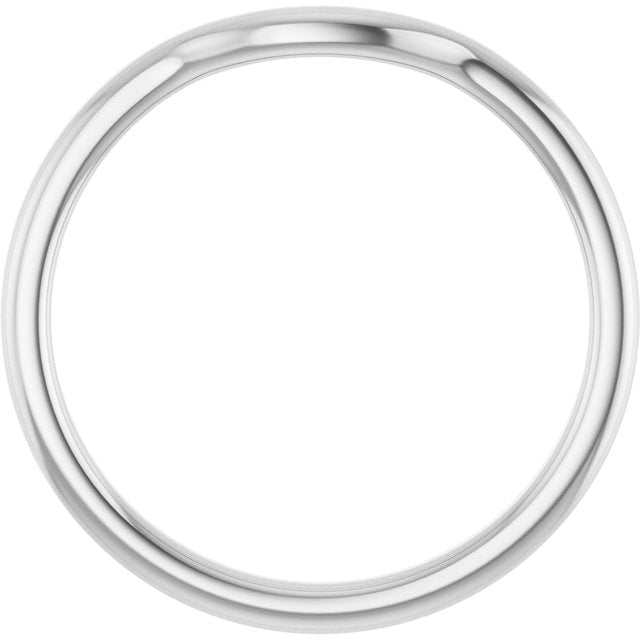 Sterling Silver Contour Band