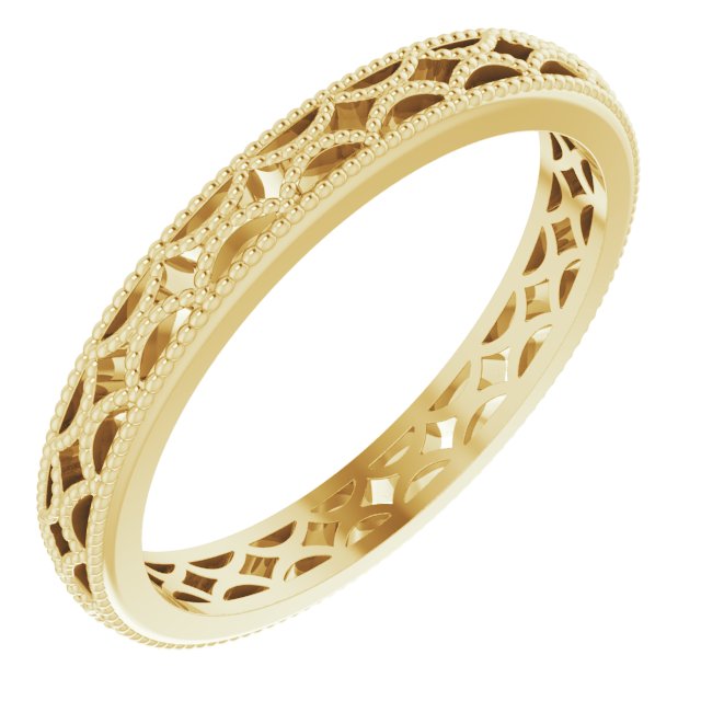 14k Yellow 3 Mm Band Size 7