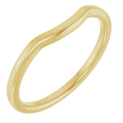18K Yellow Contour Band