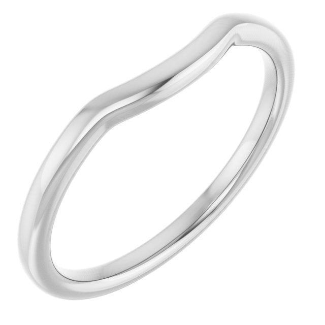 Sterling Silver Contour Band
