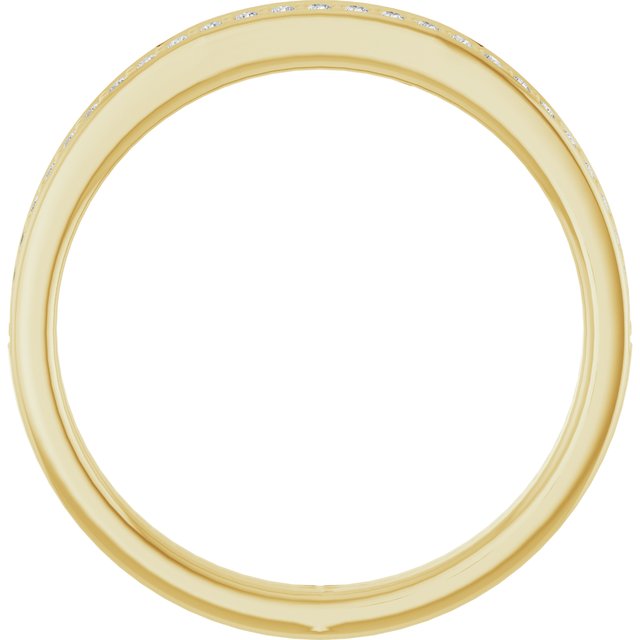 14k Yellow 1/8 Ctw Natural Diamond Band