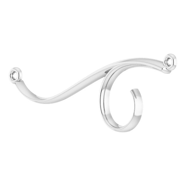 14k White Freeform Bar 16' Necklace
