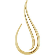 14k Yellow Freeform Pendant