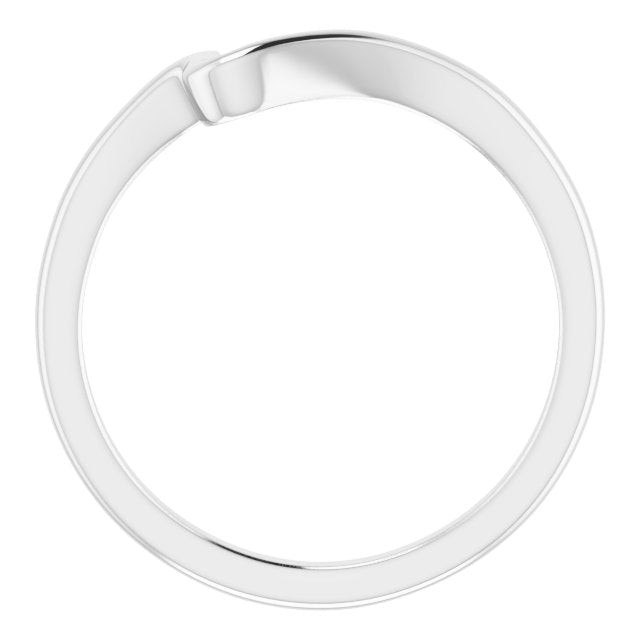 14k White Band For 3.5 Mm, 4 Mm, 4.4 Mm Round Engagement Ring