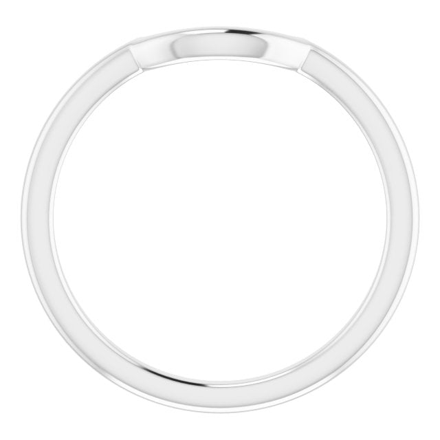 14k White Matching Band