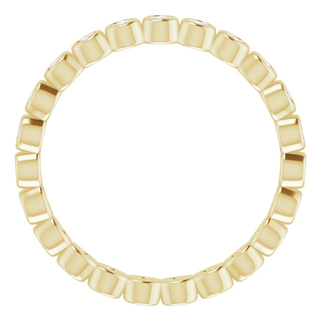 14k Yellow 1/3 Ctw Natural Diamond Eternity Band Size 5