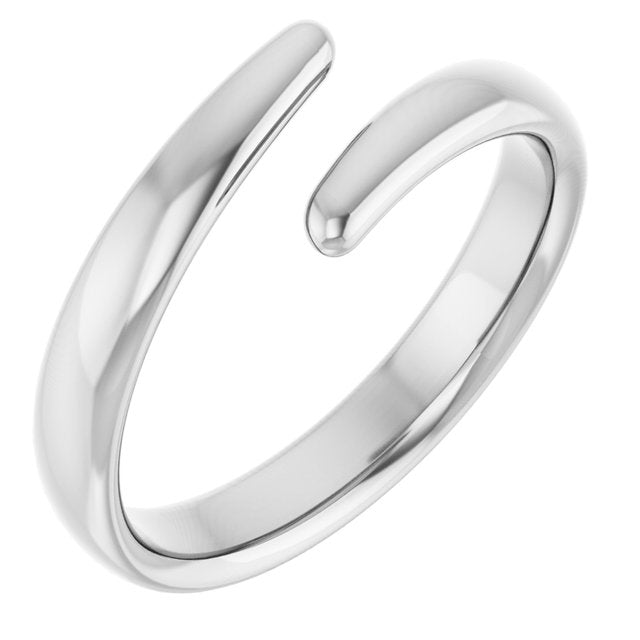14k White Negative Space Ring