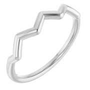 14k White Stackable Ring