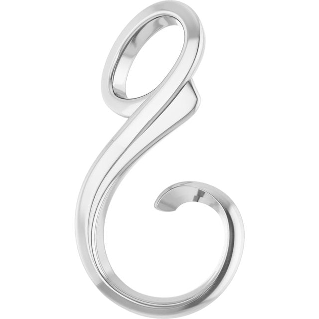 Sterling Silver Freeform Slide Pendant