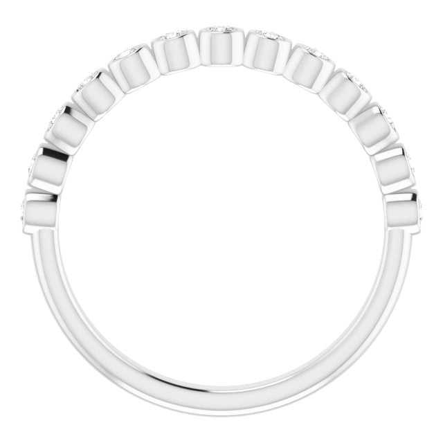 14k White 1/4 Ctw Natural Diamond Ring