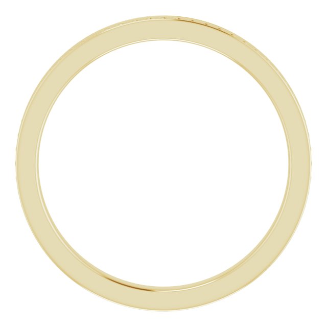 14k Yellow Stackable Bead Ring Size 7