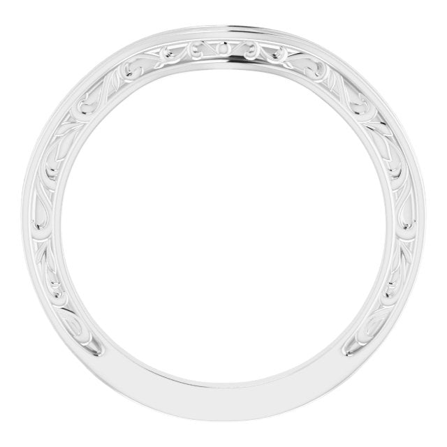 14k White Matching Band