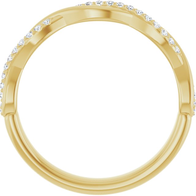 14k Yellow 1/8 Ctw Natural Diamond Anniversary Band