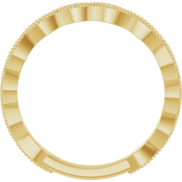 14k Yellow .05 Ctw Natural Diamond Anniversary Band