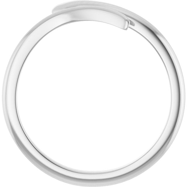 14k White Snake Ring