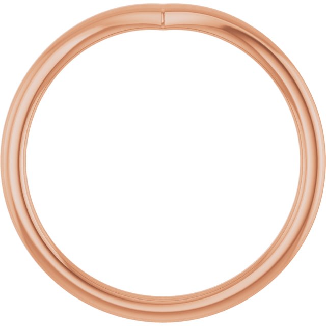 14k Rose V Contour Band