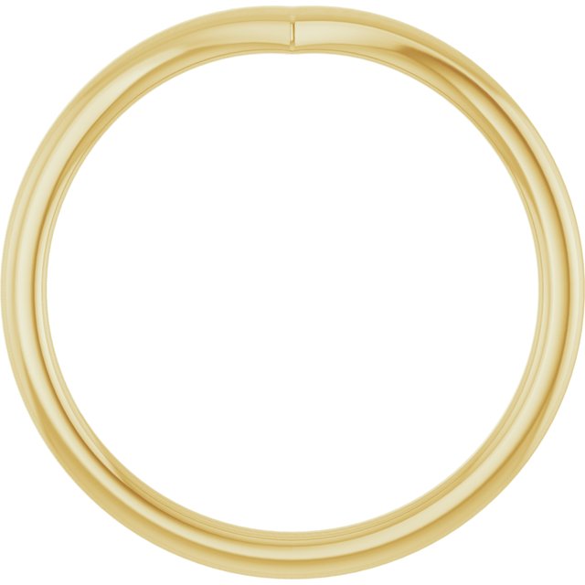 14k Yellow V Contour Band