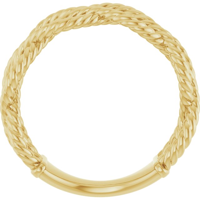 14k Yellow Rope Ring
