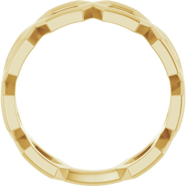 14k Yellow Geometric Ring