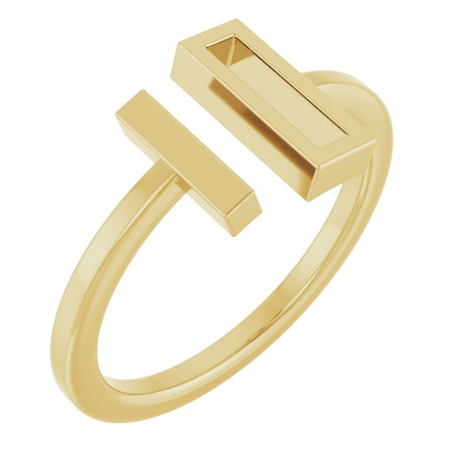 14k Yellow Bar Ring