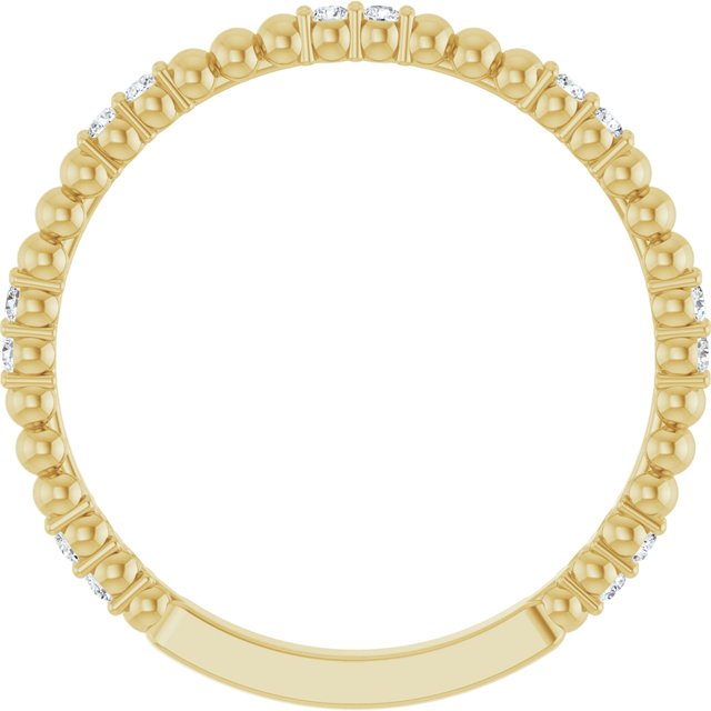 14k Yellow 1/8 Ctw Natural Diamond Anniversary Band