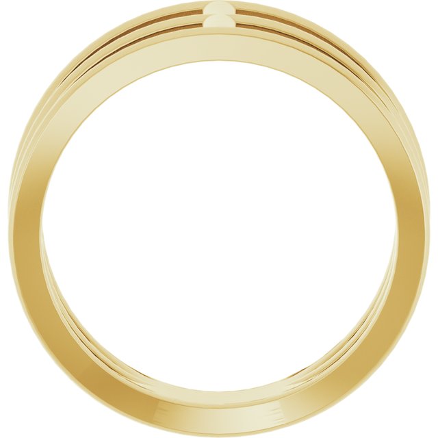 14k Yellow Negative Space Ring
