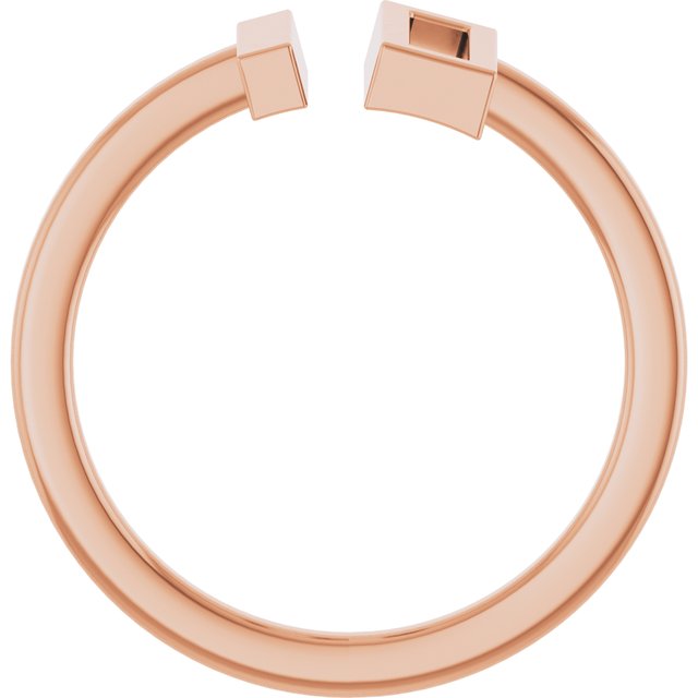 14k Rose Bar Ring