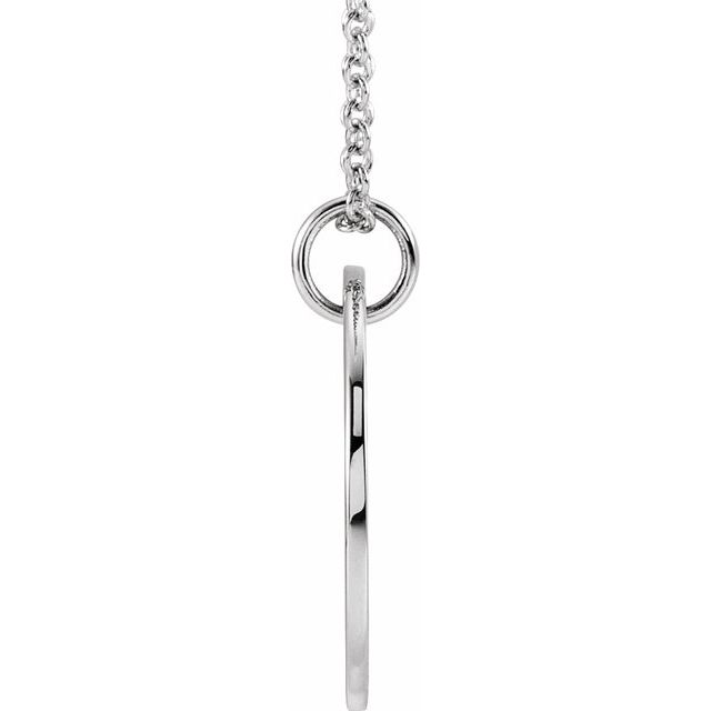 Sterling Silver Pierced Star 15 mm Disc 16-18' Necklace