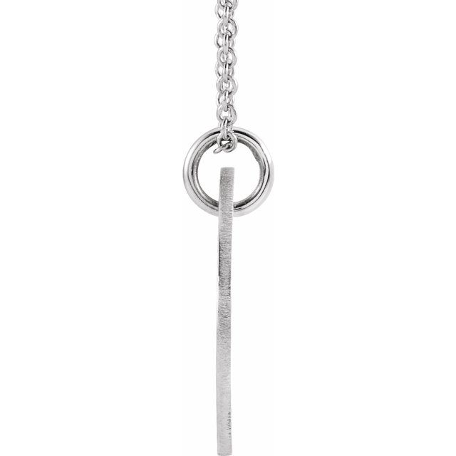 Sterling Silver Pierced Heart 15 mm Disc 16-18' Necklace