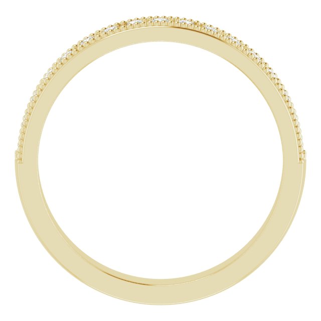 14k Yellow 1/5 Ctw Natural Diamond Anniversary Band