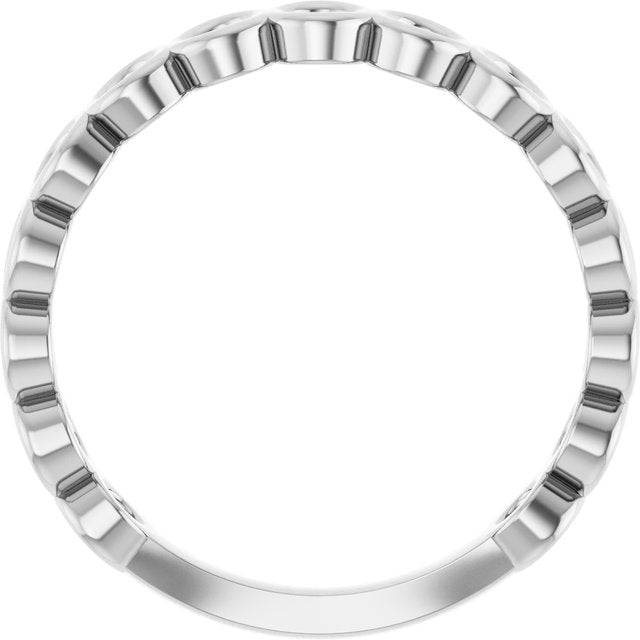 14k White Stackable Ring