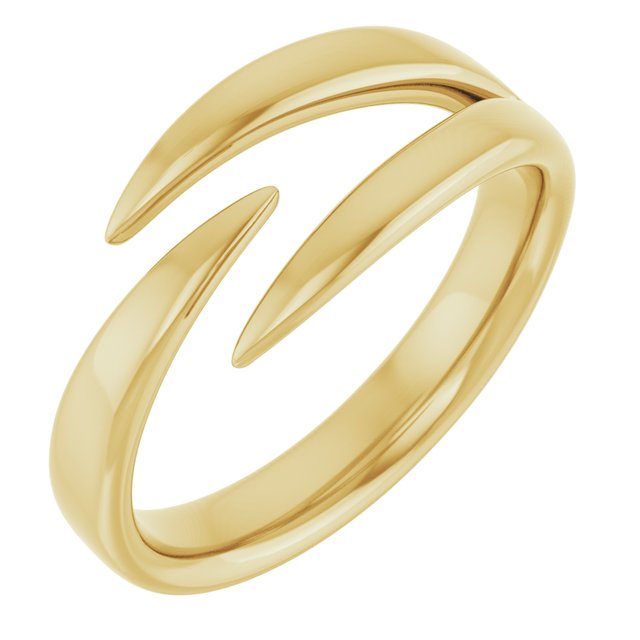 14k Yellow Negative Space Ring
