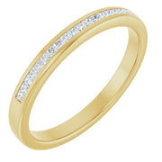 14k Yellow 1/4 Ctw Natural Diamond Band