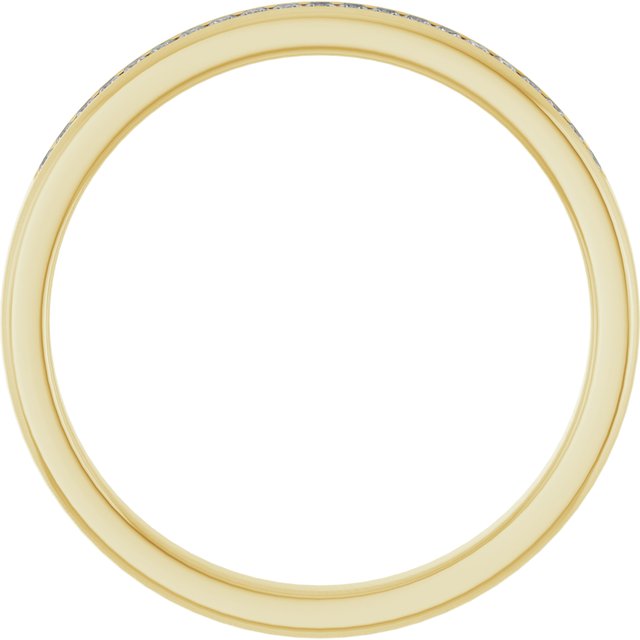 14k Yellow 1/4 Ctw Natural Diamond Band