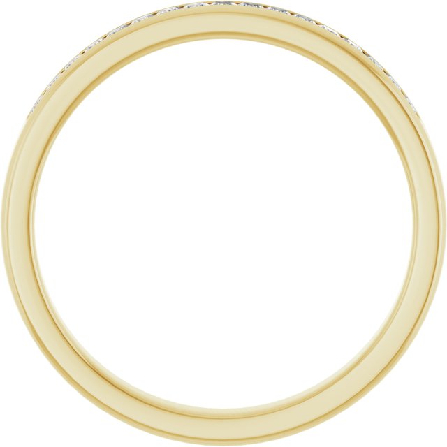 14k Yellow 3/8 Ctw Natural Diamond Band