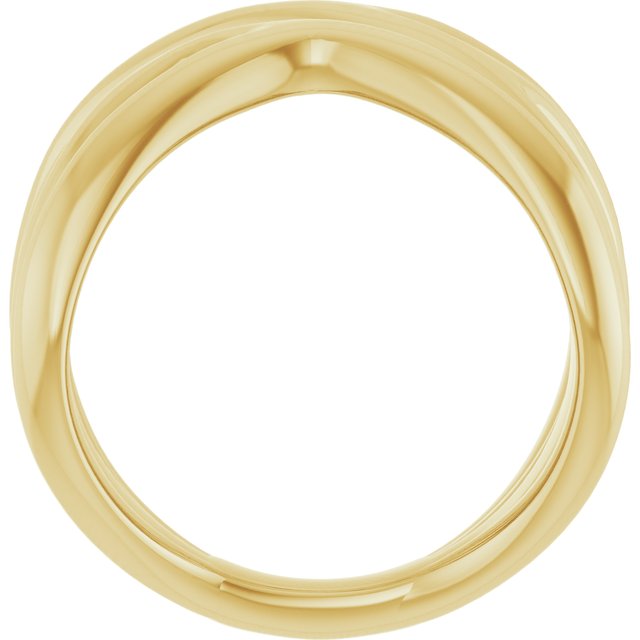 14k Yellow Negative Space Ring