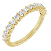 14k Yellow 3/8 Ctw Natural Diamond Anniversary Band